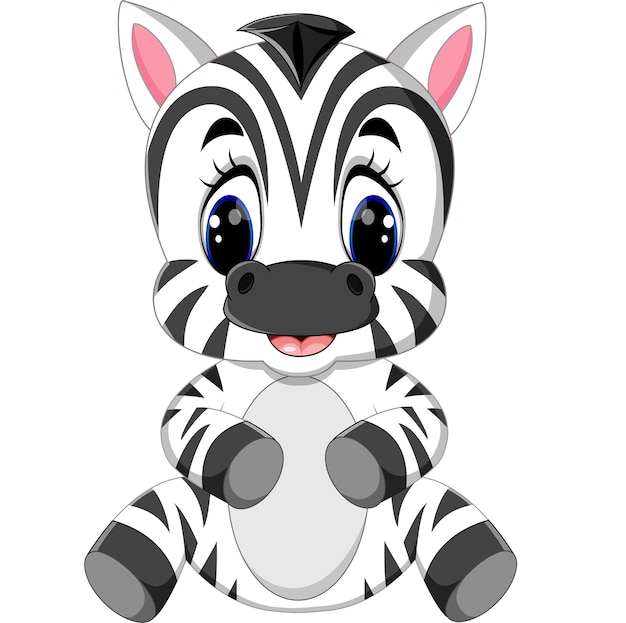 Download Cartoon zebra | Premium Vector