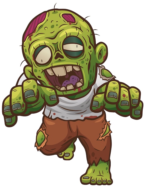 Cartoon zombie | Premium Vector