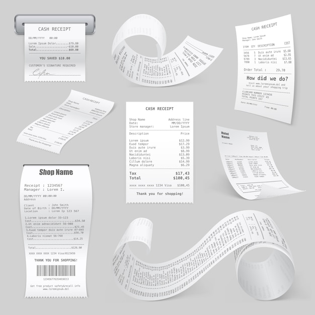 premium-vector-cash-register-printed-receipts-realistic-collection