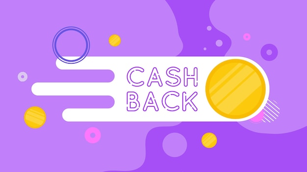 Premium Vector | Cashback Banner. Golden Coins. Composition On The ...