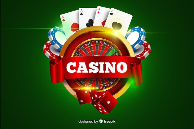 Free Vector | Casino background in realistic style