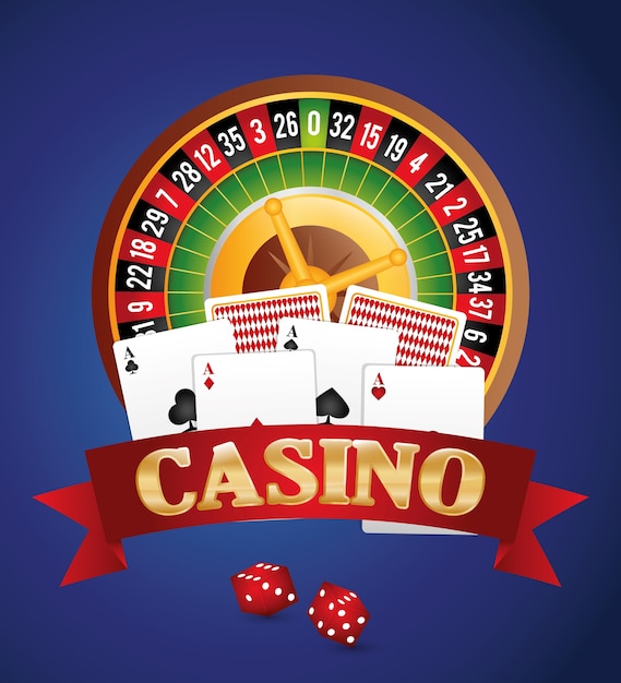 Premium Vector Casino Concept With Las Vegas Icon Design