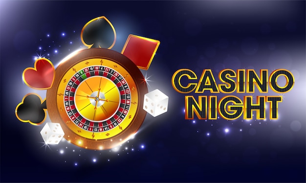 Casino night background. Vector | Premium Download