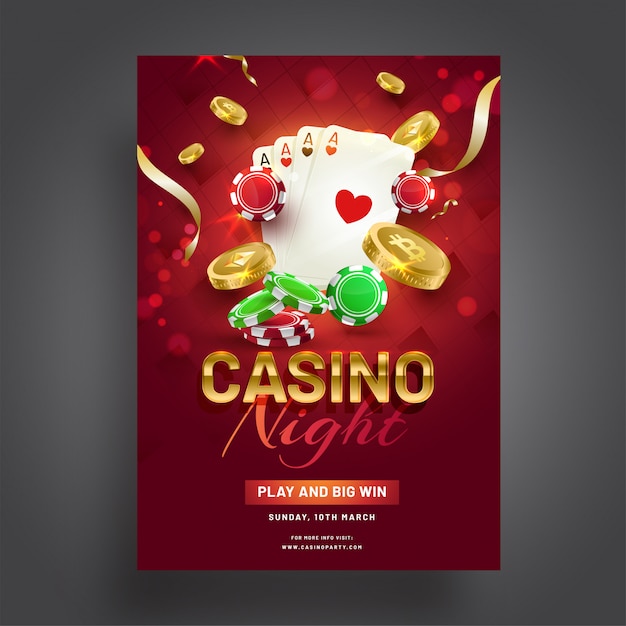 casino holiday party powerpoint template