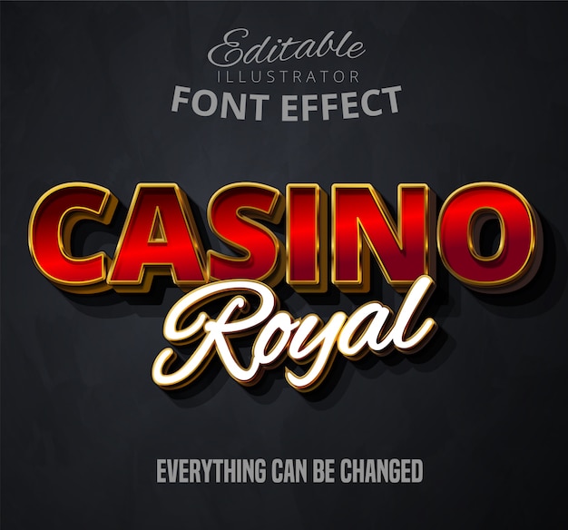 what is font for casino numbers