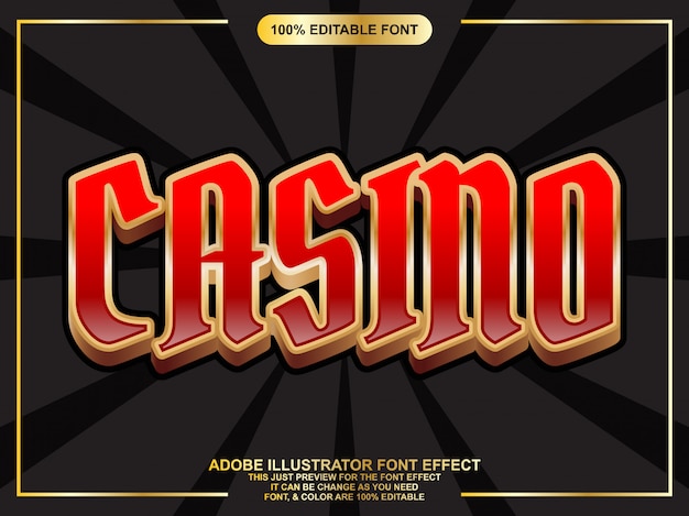 casino font playing card logo