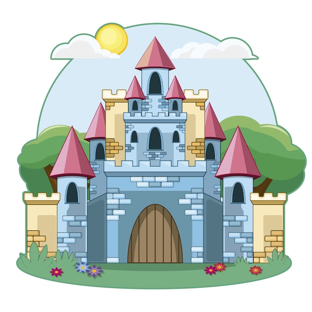 Castle design background