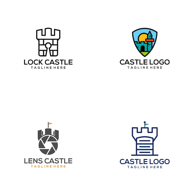 Premium Vector | Castle logo