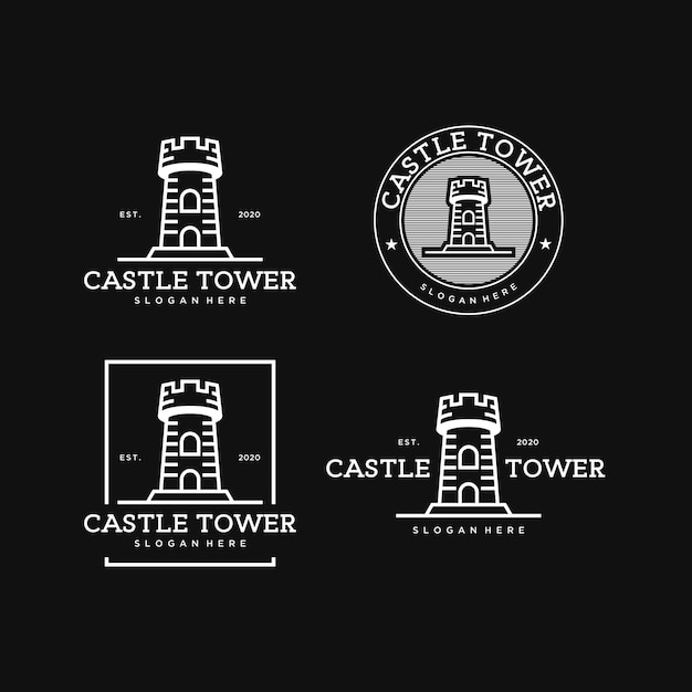 Download Free Castle Tower Simple Line Art Vintage Logo Design Template Premium Premium Vector Use our free logo maker to create a logo and build your brand. Put your logo on business cards, promotional products, or your website for brand visibility.