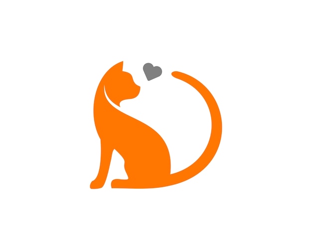 Premium Vector | Cat care logo