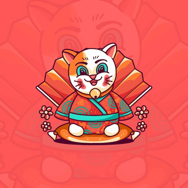 Premium Vector Cat Chinese New Year 6931