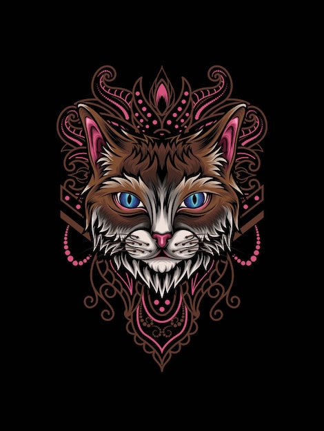 Download Cat mandala | Premium Vector