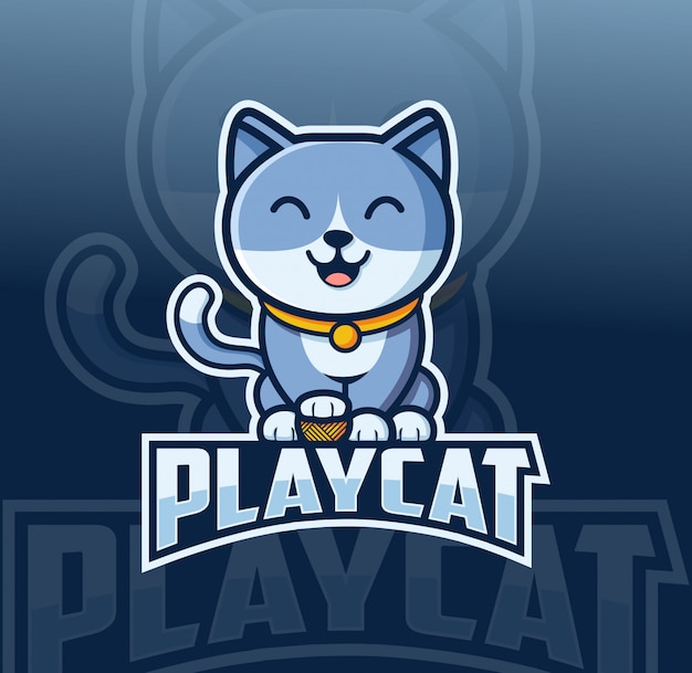 Download Free Cat Mascot Logo Design With Esport Style Premium Vector Use our free logo maker to create a logo and build your brand. Put your logo on business cards, promotional products, or your website for brand visibility.