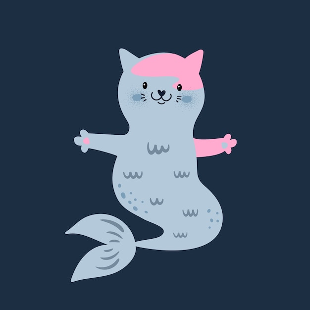 Free Free 74 Mermaid Cat Svg SVG PNG EPS DXF File