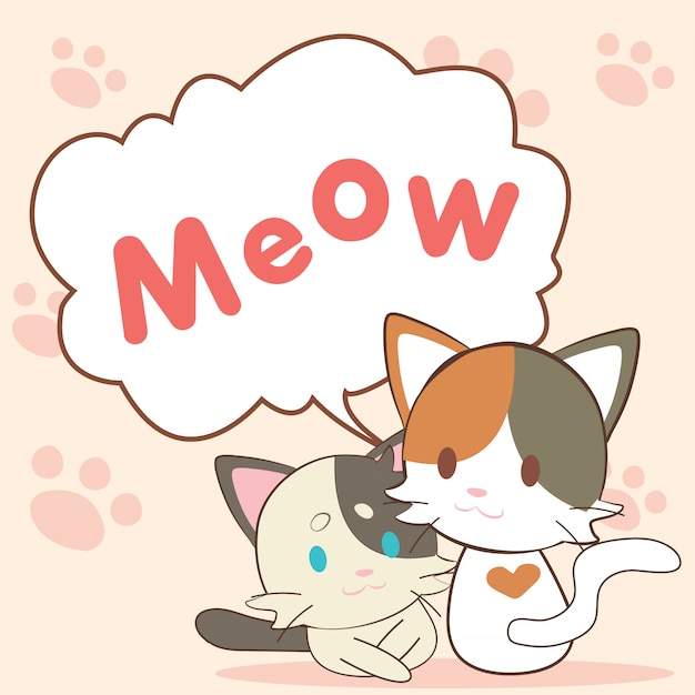 premium-vector-cat-say-meow