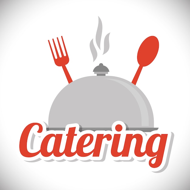 Premium Vector | Catering concept with icon design