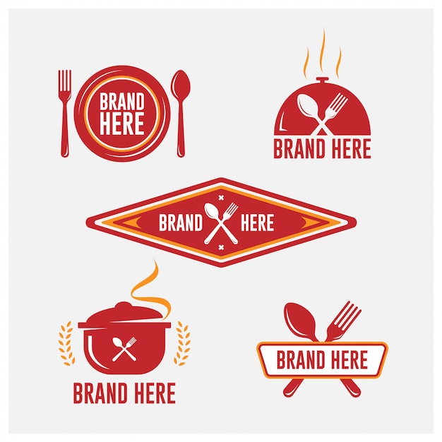 Download Free Catering Logo Emblem Set Premium Vector Use our free logo maker to create a logo and build your brand. Put your logo on business cards, promotional products, or your website for brand visibility.