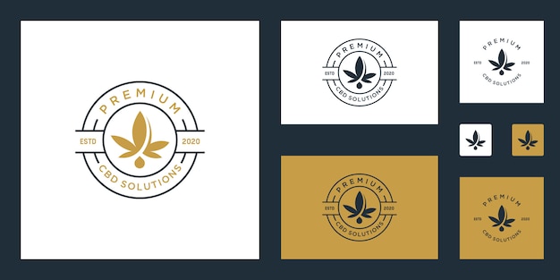 Cbd / marijuana / cannabis premium logo inspiration Premium Vector