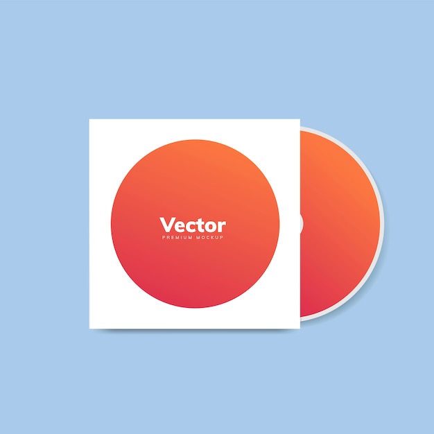 Download Cd cover design mockup vector | Free Vector