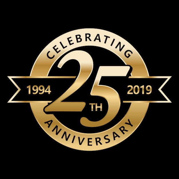 Premium Vector Celebrating 25th Years Anniversary