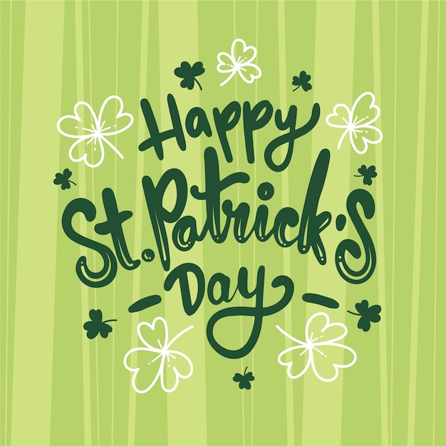 Free Vector Celebrating St Patricks Day Lettering 9776