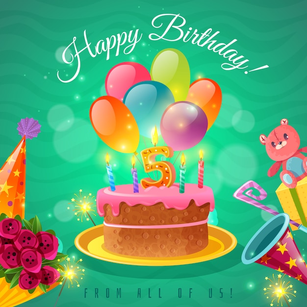 Download Celebration birthday background Vector | Free Download