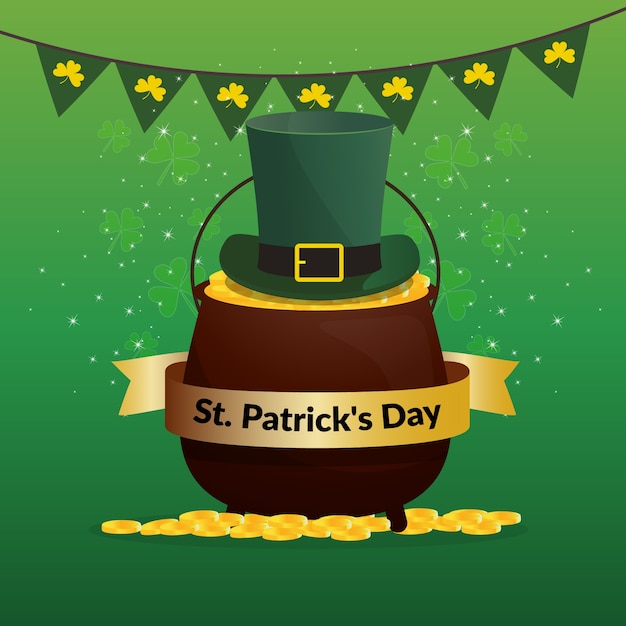 Free Vector | Celebration of st. patrick's day illustrated