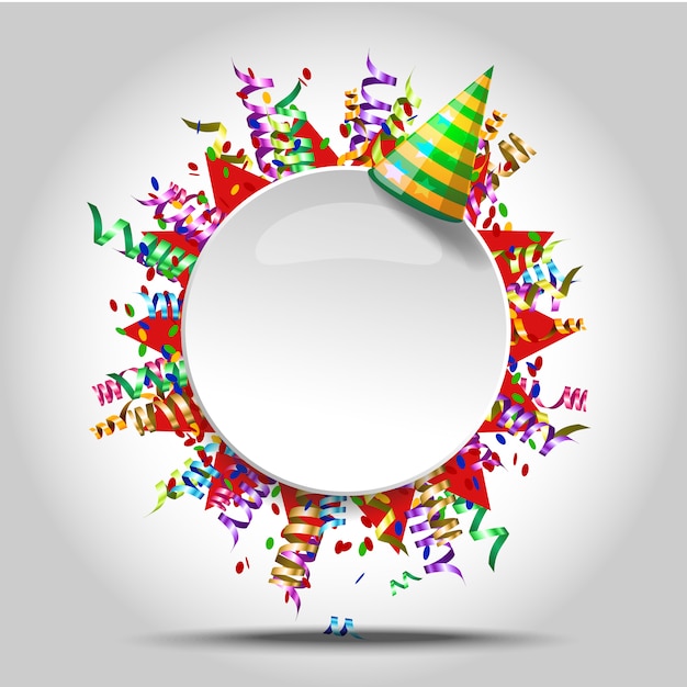 Download Free Celebratory Blank Circle Frame Colored Ribbons Confetti Streamers Use our free logo maker to create a logo and build your brand. Put your logo on business cards, promotional products, or your website for brand visibility.