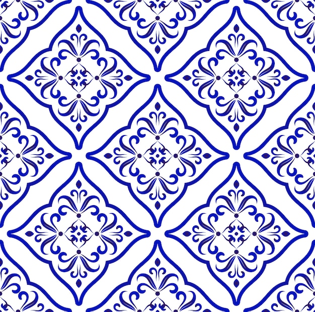 Premium Vector | Ceramic pattern islamic style