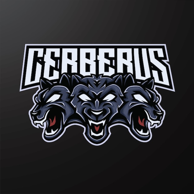 Premium Vector | Cerberus mascot esport logo design