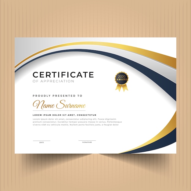 Premium Vector | Certificate of achievement template