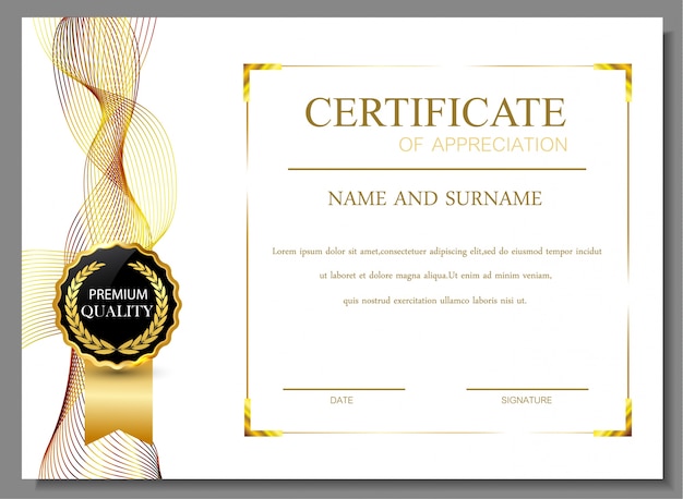 Certificate Of Appreciation Template Download from image.freepik.com