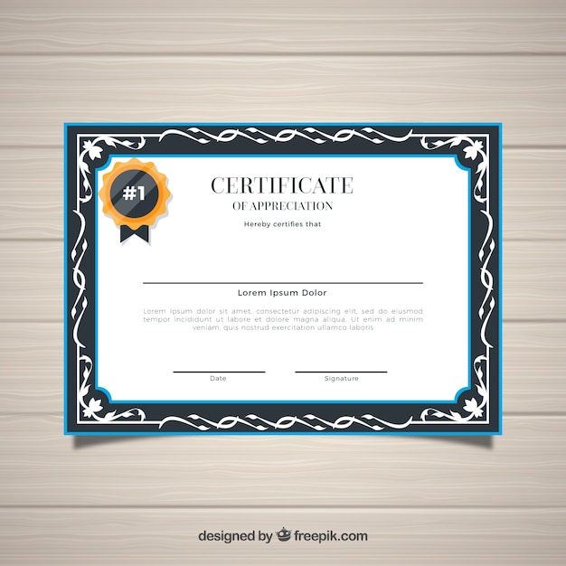 Download Certificate border in ornamental style Vector | Free Download