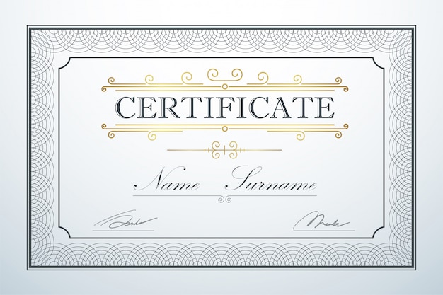 Certification Card Template from image.freepik.com