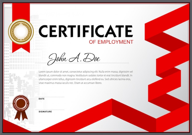 Download Free Certificate Of Employment Blank Template Premium Vector Use our free logo maker to create a logo and build your brand. Put your logo on business cards, promotional products, or your website for brand visibility.