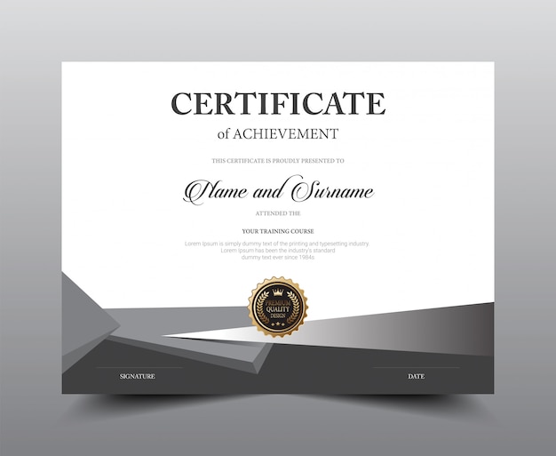 Premium Vector | Certificate layout template design.