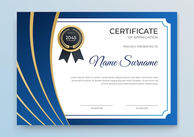 Premium Vector | Certificate template banner with abstract geometric ...