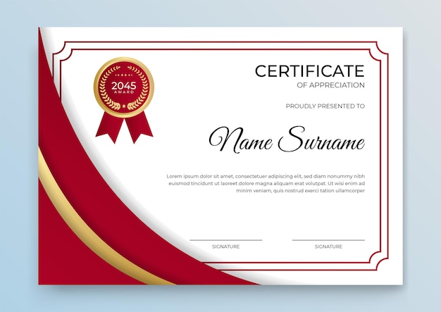 Premium Vector | Certificate template banner with abstract geometric ...