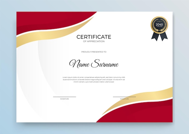 Premium Vector | Certificate template banner with abstract geometric ...