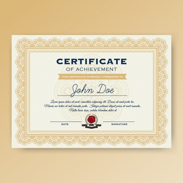 Printable Certificate Template 35 Adobe Illustrator