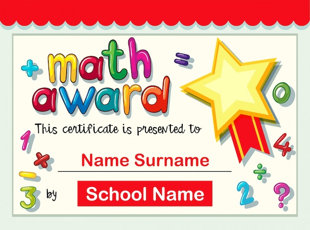 free-vector-certificate-template-for-math-award