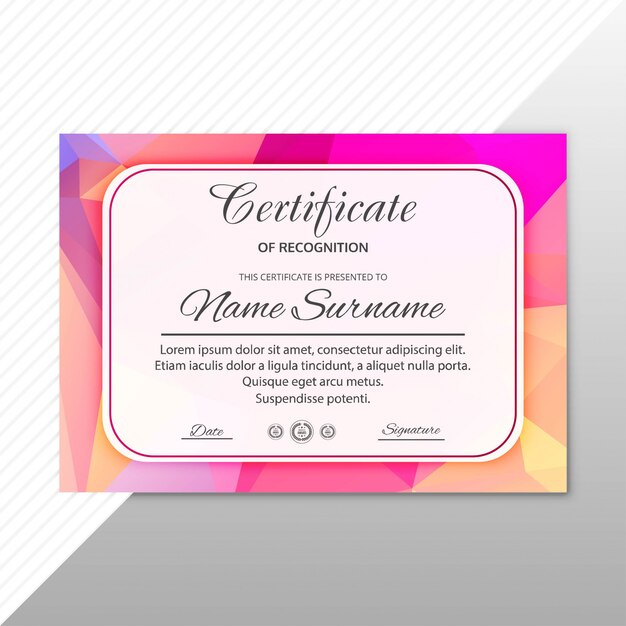 certificate template free download freepik