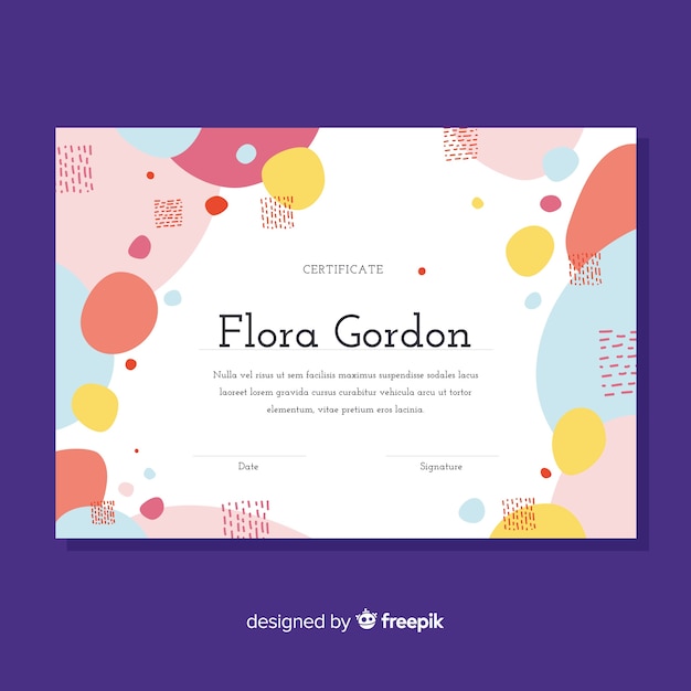 free-vector-certificate-template