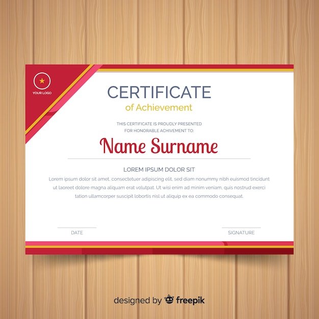 Download Free Vector Certificate Template