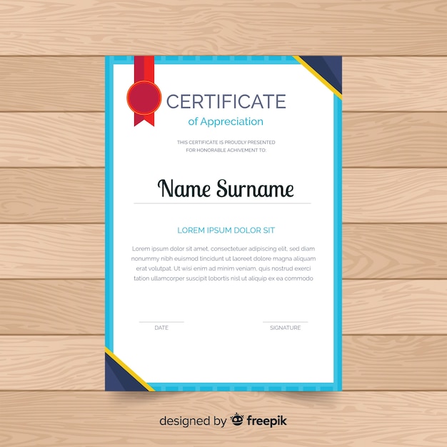 free-vector-certificate-template