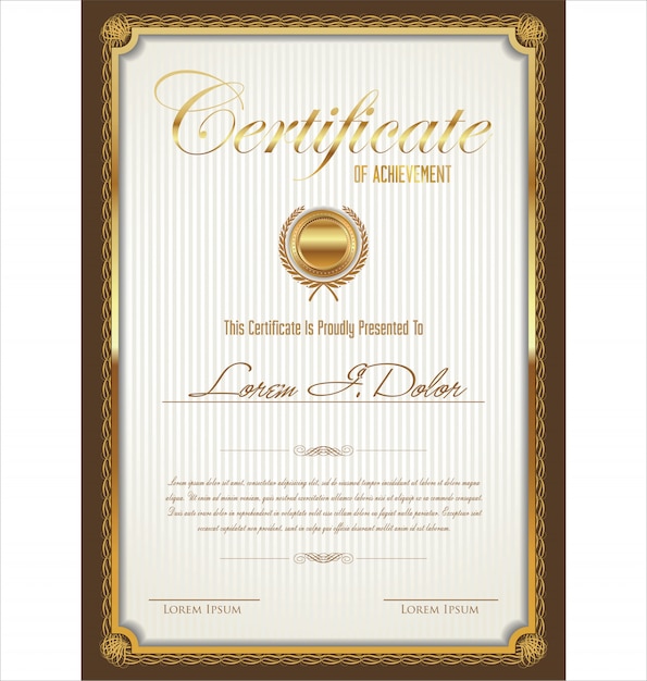 Premium Vector | Certificate