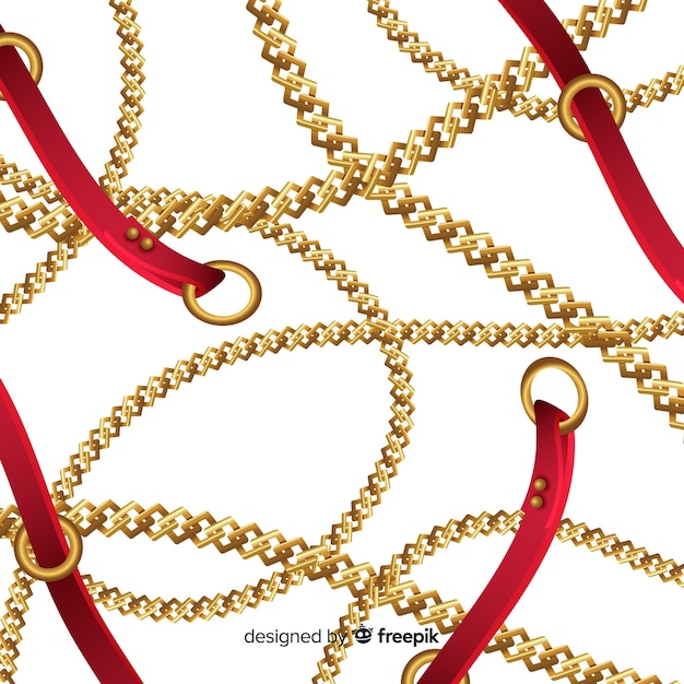 Chains background Free Vector