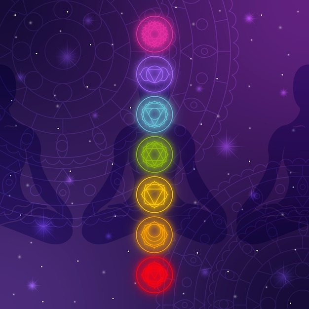 Free Vector | Chakras concept design