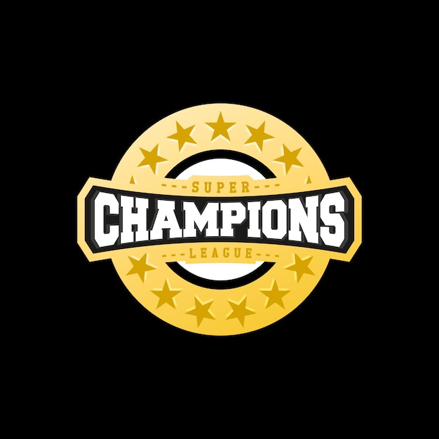 Premium Vector | Champion sports league logo emblem badge graphic