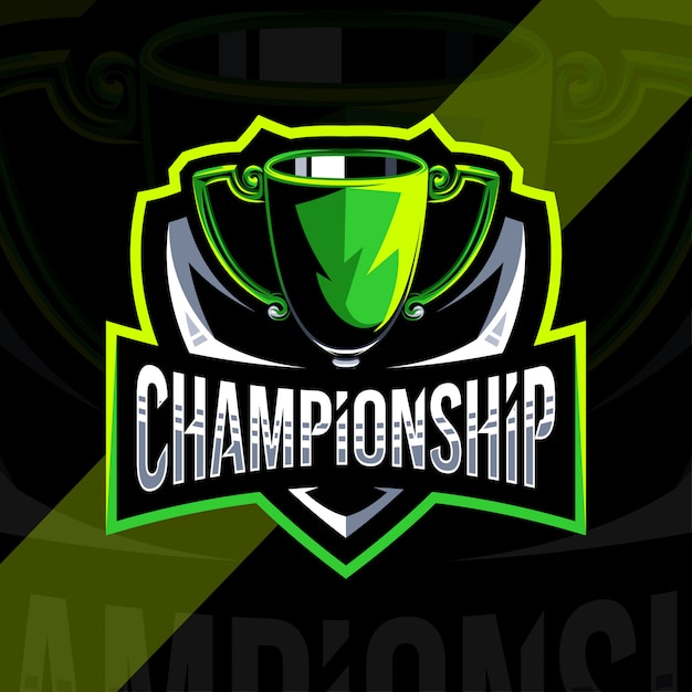 Premium Vector | Championship logo design template
